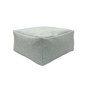 Pouf amovible en coton  50x50x25 cm bleu clair