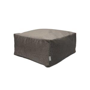 Pouf amovible en coton  50x50x25 cm marron