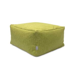 Pouf amovible en coton  50x50x25 cm vert