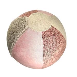 Pouf ballon multitexture déco et yoga 55cm