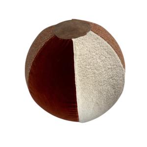 Pouf ballon terracotta yoga et décoration 55 cm