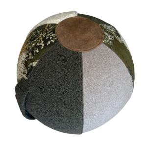 Pouf ballon vert kaki yoga et décoration 55 cm