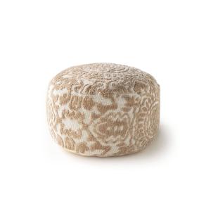 Pouf beige 55x55x30