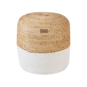 Pouf Blanc 46 cm 46 cm