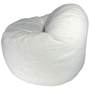 Pouf bouclette blanc 100 cm