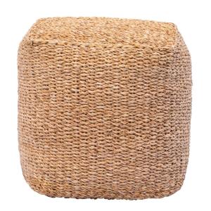 Pouf bout de canapé en jute naturelle