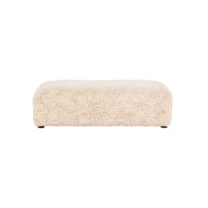 Pouf carré 100cm en tissu bouclé beige ALFY beige 100x100x3…