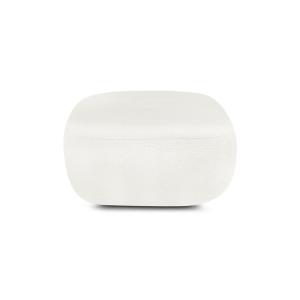 Pouf carré en tissu   ecru