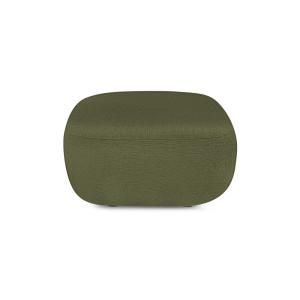 Pouf carré en tissu   vert kaki