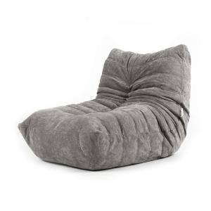 Pouf chauffeuse en tissu chenille garni de mousse extensibl…
