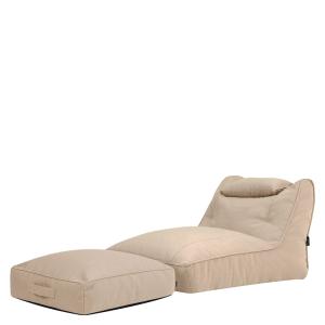 Pouf chauffeuse et coussin de sol en oléfine imperméable be…