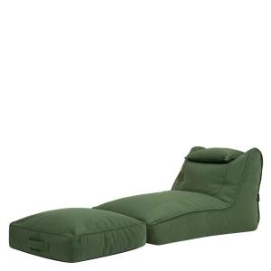 Pouf chauffeuse et coussin de sol en oléfine imperméable ve…