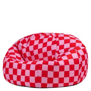 Pouf classique damier Checkerboard intérieur et extérieur r…