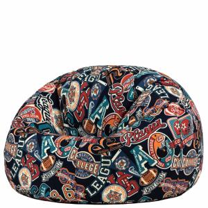 Pouf classique large enfant int/ext à imprimé sport américa…