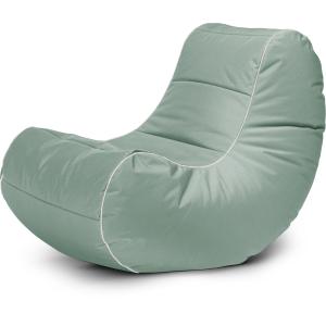Pouf confort intérieur et extérieur vert sauge 110x70x60cm