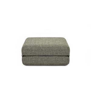 Pouf convertible et modulable 1 place en tweed vert