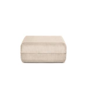 Pouf convertible et modulable 1 place en velours côtelé bei…