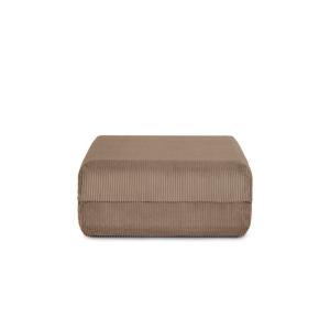 Pouf convertible et modulable 1 place en velours côtelé tau…