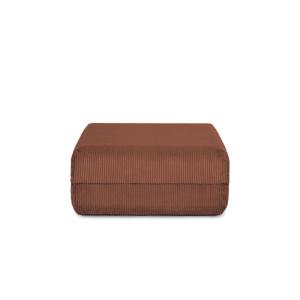 Pouf convertible et modulable 1 place en velours côtelé ter…