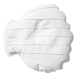 Pouf coquillage extérieur flottant déhoussable blanc