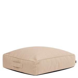 Pouf coussin de sol extérieur en oléfine imperméable beige…