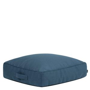 Pouf coussin de sol extérieur en oléfine imperméable bleu d…