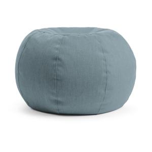 Pouf d'extérieur rond bleu 40x60 cm