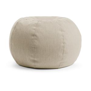 Pouf d'extérieur rond sable 40x60