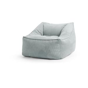 Pouf d'intérieur avec dossier en velours Menthe 95x75x60 cm