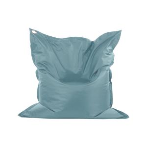 Pouf de sol en polystyrène recyclé 110 x 130 cm Bleu Minéra…