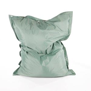 Pouf de sol en polystyrène recyclé 110 x 130 cm Vert sauge