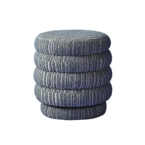 Pouf de table en tissu vert pivotant L46,5 cm