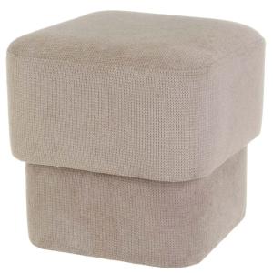 Pouf design tissu gris 40x40x40cm