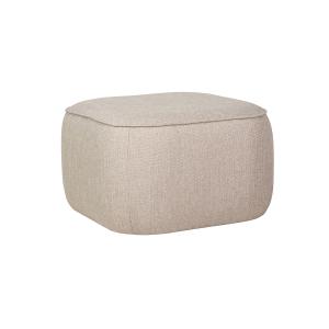 Pouf en acrylique et polyester beige