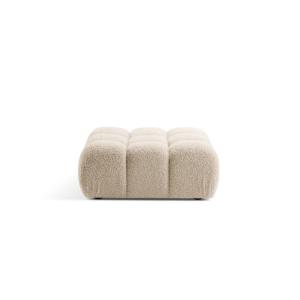 Pouf en bouclé beige clair