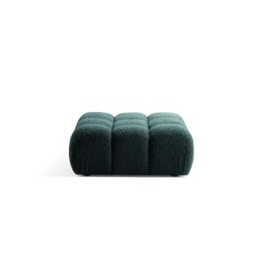 Pouf en bouclé pétrole