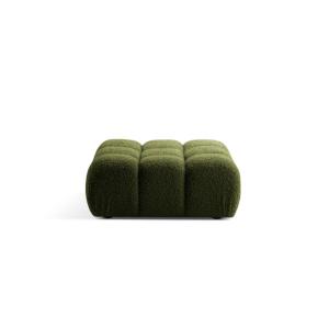 Pouf en bouclé vert