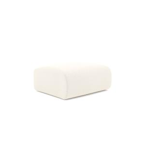 Pouf en bouclette crème