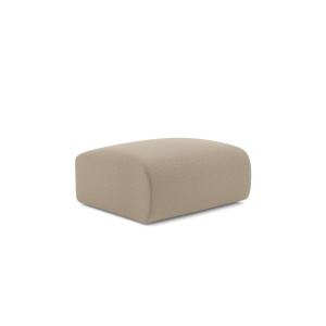 Pouf en bouclette taupe