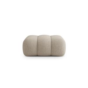 Pouf en chenille beige foncé