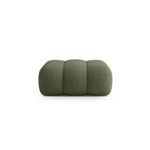 Pouf en chenille vert