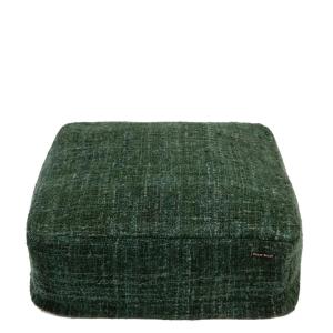Pouf en coton vert 60x60 cm