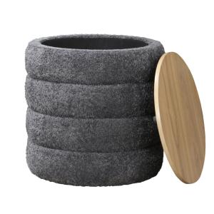 Pouf en effet peau de mouton