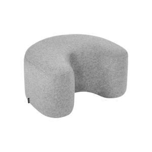 Pouf en forme de U en laine, gris