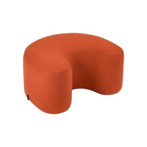 Pouf en forme de U en laine, terracotta