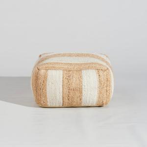 Pouf en jute tressé