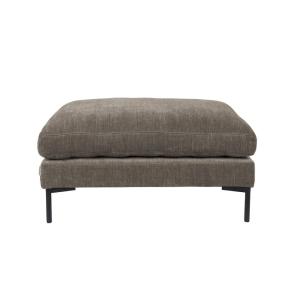 Pouf en microfibres marron café Summer