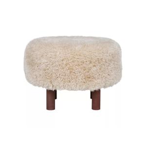 Pouf en pilou pilou beige