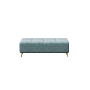 Pouf en polyester bleu clair