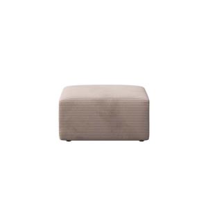 Pouf en polyester écru